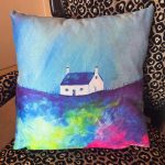 Highland Rain Suede Cushion