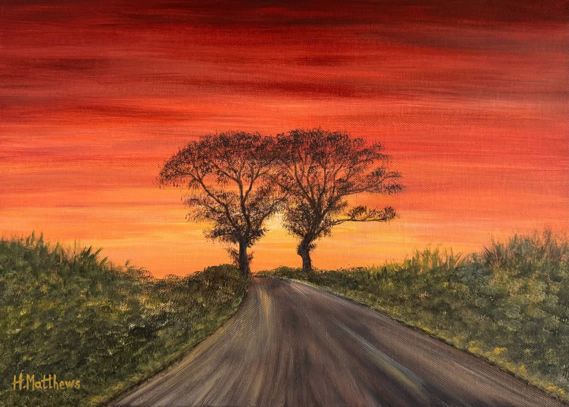 Kissing Trees, Kinghorn Kissing Trees Art Print