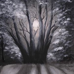 Crooked Tree Forest A4 Print