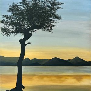 lone tree on beach