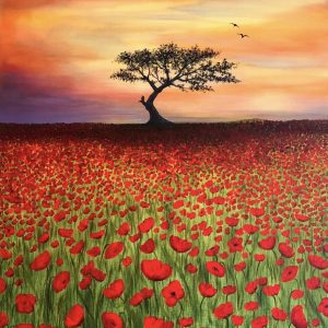 Early Morning Poppies A3 Print With Mount