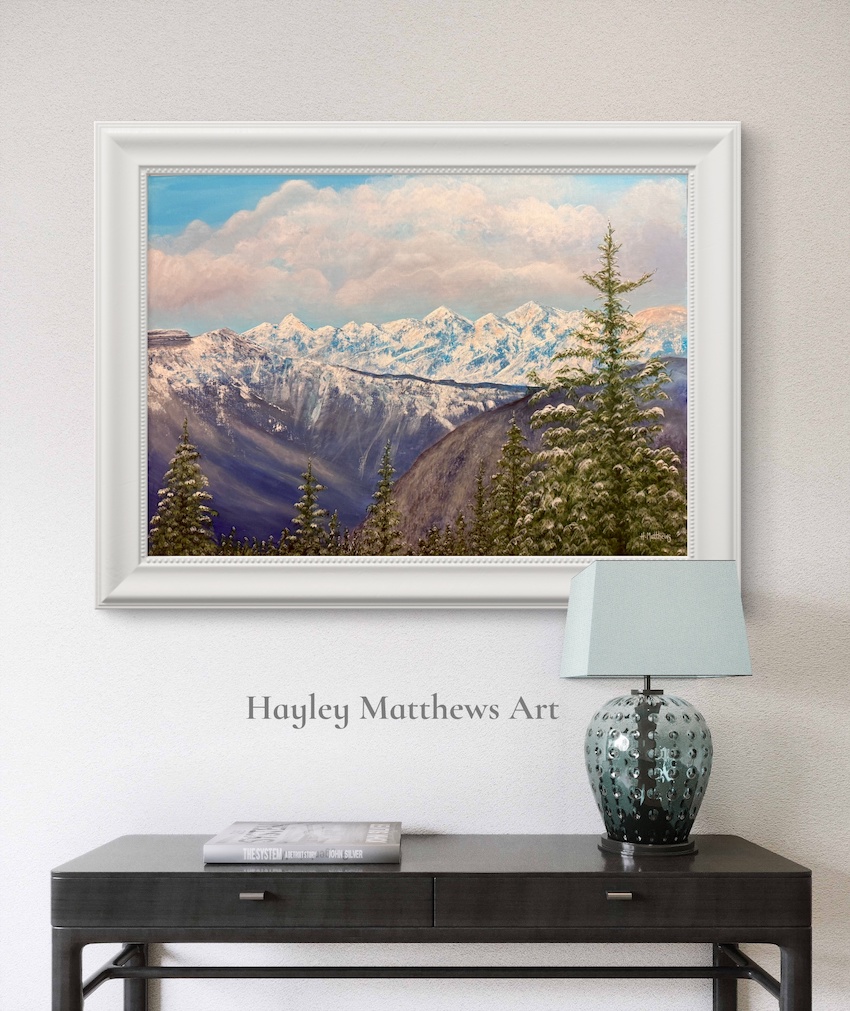 Kissing Trees Art Print